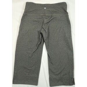 Lululemon Pants Womens 6 Grey HeatherLow Rise Banded Waist Capri Yoga Activewear